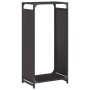 Leñero negro 44x28x90 cm Acero laminado en frío de , Bolsas y soportes de leña - Ref: Foro24-864207, Precio: 61,76 €, Descuen...