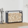 Anthrazit-Holzofen 90x28x65 cm Kaltgewalzter Stahl von , Brennholztaschen und -halter - Ref: Foro24-864205, Preis: 62,18 €, R...