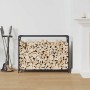 Anthrazit-Holzofen 90x28x65 cm Kaltgewalzter Stahl von , Brennholztaschen und -halter - Ref: Foro24-864205, Preis: 62,18 €, R...