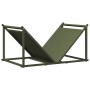 Leñero verde oliva 70x43x34,5 cm Acero laminado en frío de , Bolsas y soportes de leña - Ref: Foro24-864176, Precio: 61,36 €