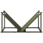 Olivengrüner Holzträger 70x43x34,5 cm Kaltgewalzter Stahl von , Brennholztaschen und -halter - Ref: Foro24-864176, Preis: 59,...