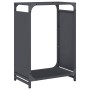 Anthrazit-Holzträger 44x28x65 cm Kaltgewalzter Stahl von , Brennholztaschen und -halter - Ref: Foro24-864197, Preis: 52,76 €,...