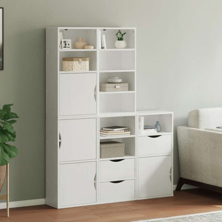 Armarios auxiliares 5 uds "ODDA" blanco 40x24x79 cm madera pino de , Aparadores - Ref: Foro24-3365361, Precio: 271,78 €, Desc...