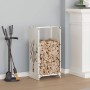 Weißer Holzstapel 40x30x80 cm Kaltgewalzter Stahl von , Brennholztaschen und -halter - Ref: Foro24-864226, Preis: 58,81 €, Ra...