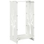 Weißer Holzstapel 40x30x80 cm Kaltgewalzter Stahl von , Brennholztaschen und -halter - Ref: Foro24-864226, Preis: 58,81 €, Ra...