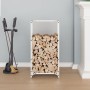 Weißer Holzstapel 40x30x80 cm Kaltgewalzter Stahl von , Brennholztaschen und -halter - Ref: Foro24-864226, Preis: 58,81 €, Ra...