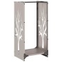 Holzregal 40x30x80 cm aus Cortenstahl von , Brennholztaschen und -halter - Ref: Foro24-864230, Preis: 57,44 €, Rabatt: %