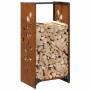 Holzregal 40x30x80 cm aus Cortenstahl von , Brennholztaschen und -halter - Ref: Foro24-864224, Preis: 55,43 €, Rabatt: %
