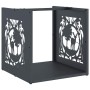 Anthracite firewood holder 40x40x40 cm Cold rolled steel by , Firewood bags and holders - Ref: Foro24-864251, Price: 45,96 €,...