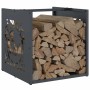 Anthracite firewood holder 40x40x40 cm Cold rolled steel by , Firewood bags and holders - Ref: Foro24-864251, Price: 45,96 €,...
