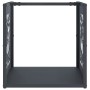 Leñero antracita 40x40x40 cm Acero laminado en frío de , Bolsas y soportes de leña - Ref: Foro24-864251, Precio: 47,69 €