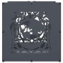 Anthracite firewood holder 40x40x40 cm Cold rolled steel by , Firewood bags and holders - Ref: Foro24-864251, Price: 45,96 €,...