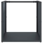 Leñero antracita 40x40x40 cm Acero laminado en frío | Foro24.es | Tu tienda online para hogar, jardín y más Foro24.es