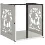 Firewood holder 40x40x40 cm Stainless steel by , Firewood bags and holders - Ref: Foro24-864253, Price: 53,08 €, Discount: %