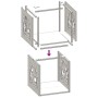 Firewood holder 40x40x40 cm Stainless steel by , Firewood bags and holders - Ref: Foro24-864253, Price: 53,08 €, Discount: %
