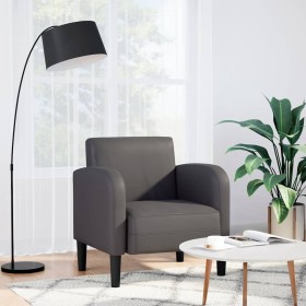 Armchair with gray armrests 54 cm synthetic leather by , Armchairs - Ref: Foro24-4100531, Price: 115,11 €, Discount: %