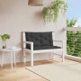 Gartensitzbankkissen aus schwarzem Oxford-Stoff 100x(50+50)x7 cm von , Kissen für Stühle und Sofas - Ref: Foro24-314999, Prei...