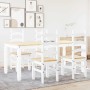 Essgruppe Panama, 5-teilig, aus massivem Kiefernholz in Weiß. von , Möbelsets für Küchen und Esszimmer - Ref: Foro24-3345211,...
