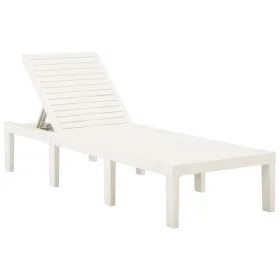 Sonnenliege aus weißem Kunststoff von vidaXL, Liegen - Ref: Foro24-315826, Preis: 141,65 €, Rabatt: %