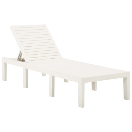 Sonnenliege aus weißem Kunststoff von vidaXL, Liegen - Ref: Foro24-315826, Preis: 124,63 €, Rabatt: %