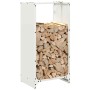 Weißer Holzstapel 40x30x80 cm Kaltgewalzter Stahl von , Brennholztaschen und -halter - Ref: Foro24-864232, Preis: 58,78 €, Ra...