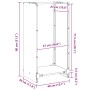 Weißer Holzstapel 40x30x80 cm Kaltgewalzter Stahl von , Brennholztaschen und -halter - Ref: Foro24-864232, Preis: 58,78 €, Ra...