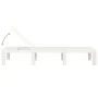 Tumbona de plástico blanco de vidaXL, Tumbonas - Ref: Foro24-315826, Precio: 142,05 €, Descuento: %