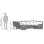 3-piece garden sofas and black synthetic rattan cushions by , Garden sets - Ref: Foro24-3365328, Price: 547,65 €, Discount: %