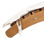 Tumbona con cojines color crema de madera maciza de acacia de , Tumbonas - Ref: Foro24-363284, Precio: 201,92 €, Descuento: %