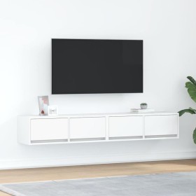 TV-Möbel 2 Stück Weiß 80x31x25,5 cm aus Ingenieurholz von , TV-Möbel - Ref: Foro24-861509, Preis: 99,27 €, Rabatt: %