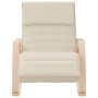 Cremefarbener Stoff-Schaukelstuhl von , Schaukelstühle - Ref: Foro24-352448, Preis: 145,43 €, Rabatt: %