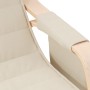 Cremefarbener Stoff-Schaukelstuhl von , Schaukelstühle - Ref: Foro24-352448, Preis: 145,43 €, Rabatt: %