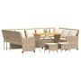 Juego de sofás jardín con cojines 4 pzas ratán sintético beige by , Garden sets - Ref: Foro24-3365340, Price: 733,33 €, Disco...