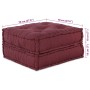 Puf modular tela granate 70x70x36 by , Cushions for chairs and sofas - Ref: Foro24-4019031, Price: 119,41 €, Discount: %