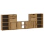 Muebles de TV 5 uds. con almacenaje "ODDA" madera maciza pino von , TV-Möbel - Ref: Foro24-3365368, Preis: 268,77 €, Rabatt: %