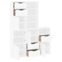 Armarios auxiliares 5 uds "ODDA" blanco 40x24x79 cm madera pino by , Sideboards - Ref: Foro24-3365363, Price: 283,38 €, Disco...