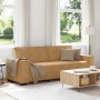 3-seater brown velvet sofa 180 cm by , Sofas - Ref: Foro24-4105037, Price: 263,16 €, Discount: %