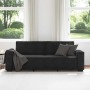 Black velvet 3-seater sofa, 180 cm by , Sofas - Ref: Foro24-4105035, Price: 263,44 €, Discount: %