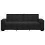 Black velvet 3-seater sofa, 180 cm by , Sofas - Ref: Foro24-4105035, Price: 263,44 €, Discount: %