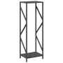 Leñero negro 34x25x100 cm Acero laminado en frío de , Bolsas y soportes de leña - Ref: Foro24-864323, Precio: 54,69 €
