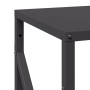 Leñero negro 34x25x100 cm Acero laminado en frío de , Bolsas y soportes de leña - Ref: Foro24-864323, Precio: 54,69 €