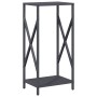 Anthrazit-Holzträger 34x25x70 cm Kaltgewalzter Stahl von , Brennholztaschen und -halter - Ref: Foro24-864321, Preis: 44,42 €,...