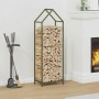 Olivengrüner Holzstapel 40x25x120 cm Kaltgewalzter Stahl von , Brennholztaschen und -halter - Ref: Foro24-864302, Preis: 51,2...