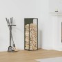 Olivengrüner Holzstapel 25x25x80 cm Kaltgewalzter Stahl von , Brennholztaschen und -halter - Ref: Foro24-864266, Preis: 44,01...