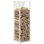 Weißer Holzstapel 25x25x80 cm Kaltgewalzter Stahl von , Brennholztaschen und -halter - Ref: Foro24-864264, Preis: 44,01 €, Ra...
