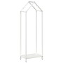 Weißer Holzstapel 40x25x120 cm Kaltgewalzter Stahl von , Brennholztaschen und -halter - Ref: Foro24-864300, Preis: 51,22 €, R...