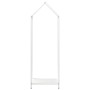 Weißer Holzstapel 40x25x120 cm Kaltgewalzter Stahl von , Brennholztaschen und -halter - Ref: Foro24-864300, Preis: 51,22 €, R...