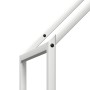 White firewood rack 40x25x120 cm Cold rolled steel by , Firewood bags and holders - Ref: Foro24-864300, Price: 51,22 €, Disco...