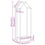 Weißer Holzstapel 40x25x120 cm Kaltgewalzter Stahl von , Brennholztaschen und -halter - Ref: Foro24-864300, Preis: 51,22 €, R...