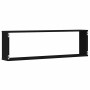 Würfelregale für die Wand, 4 Stück, Schwarz-Eiche, 100x15x30 cm. von , Regale und Regale - Ref: Foro24-862059, Preis: 65,64 €...